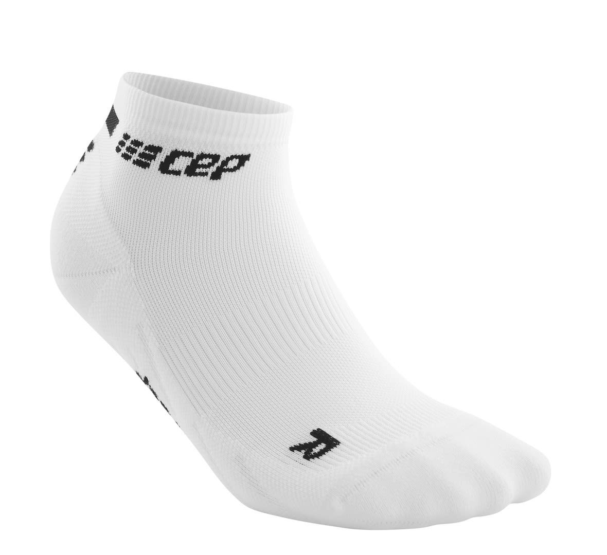 Cep M The Run Compression Socks Low Cut Weiß | Größe III | Herren Kompression