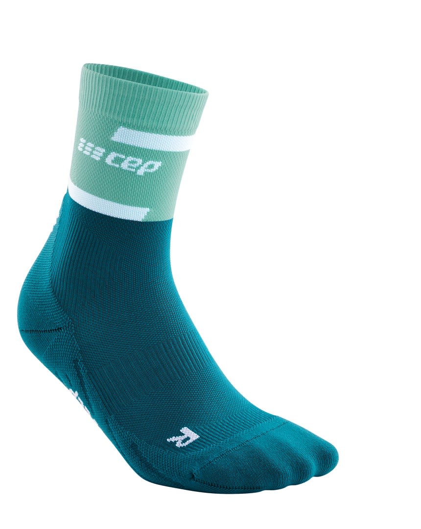 Cep W The Run Compression Socks Mid Cut Colorblock / Blau | Größe III | Damen 