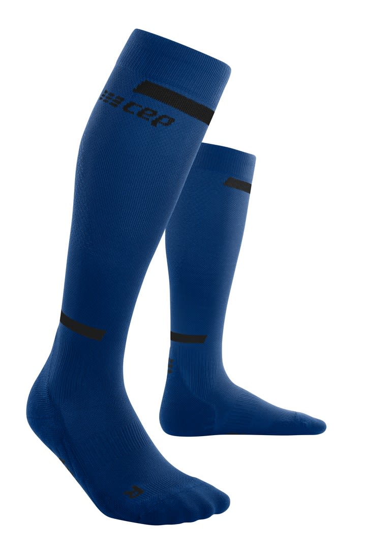 Cep W The Run Compression Socks Tall Blau | Größe II | Damen Kompressionssocke