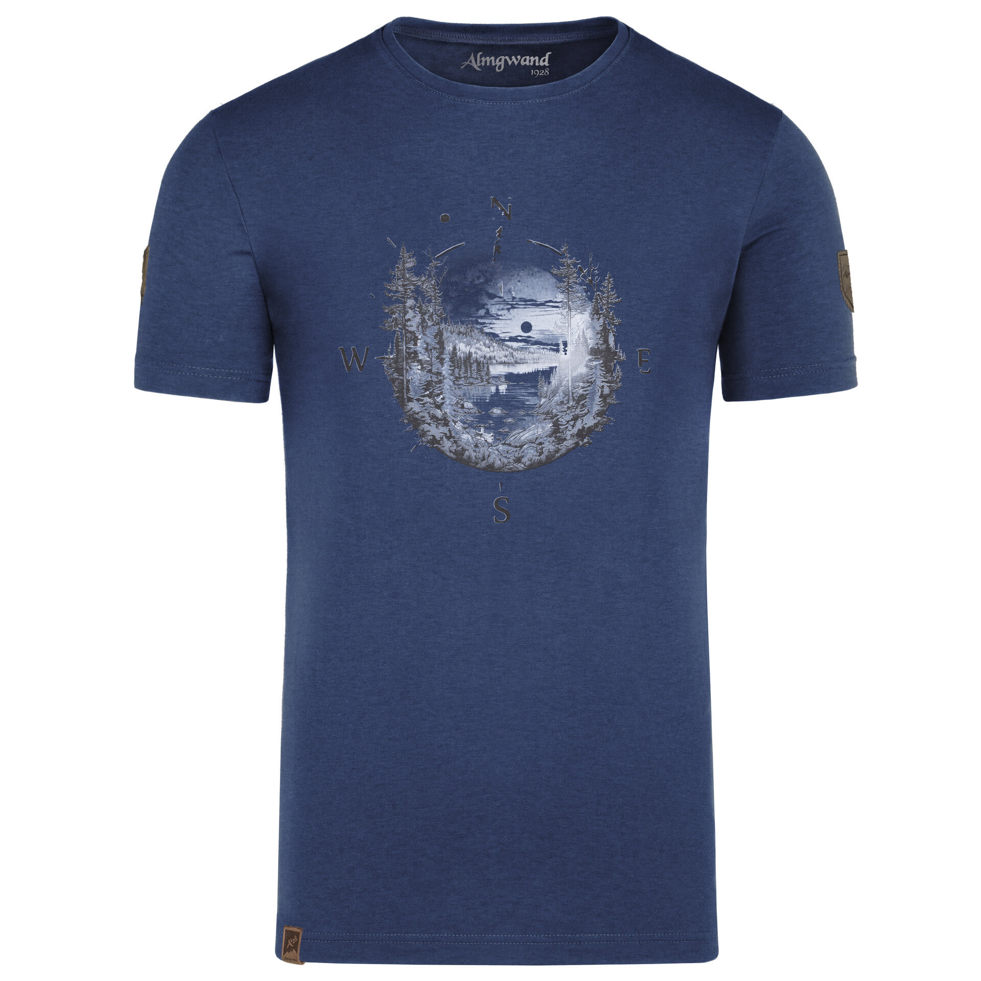 Almgwand M Dalfazalm Blau | Größe S | Herren Kurzarm-Shirt