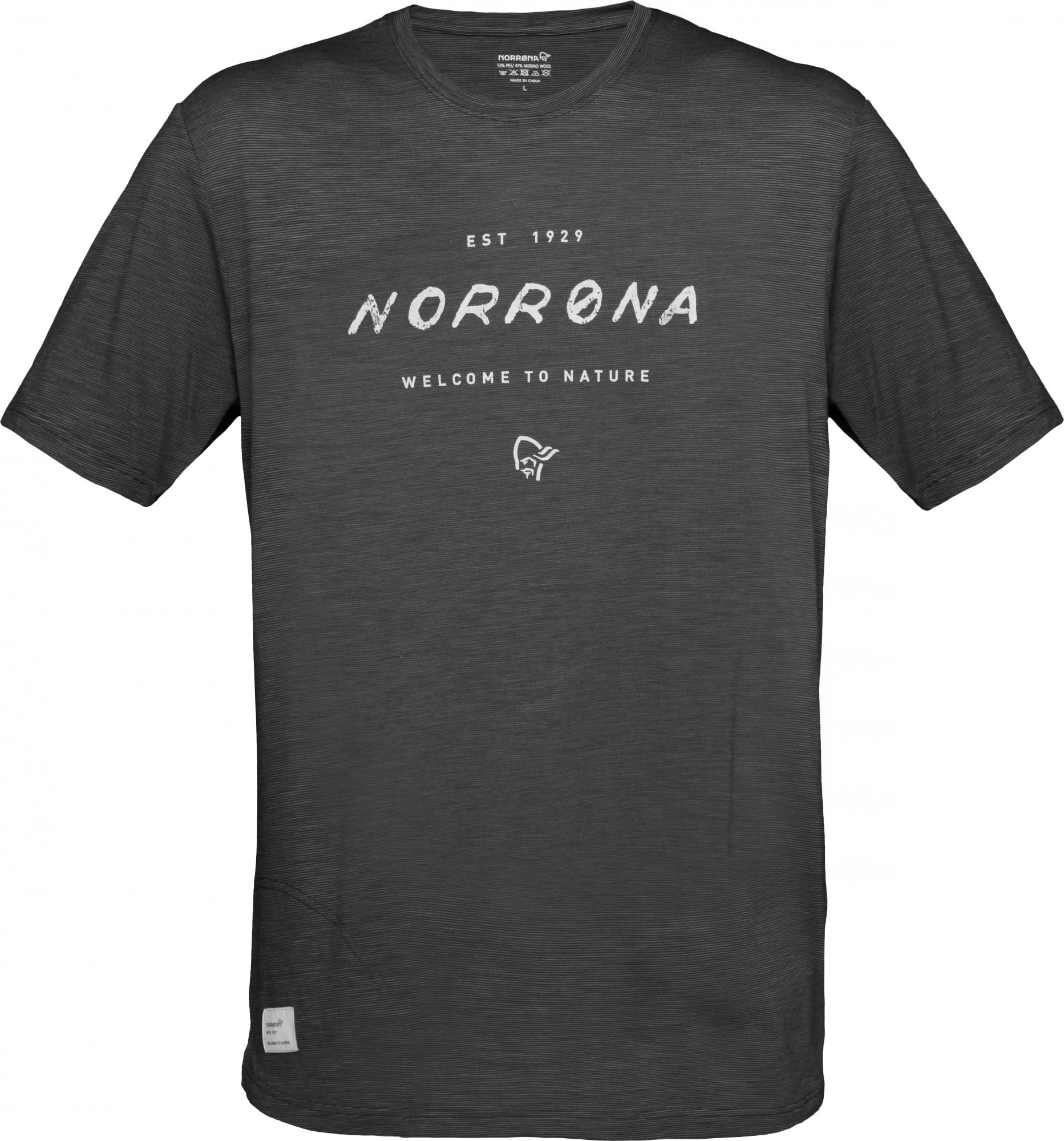 Norrona M Svalbard Wool T-shirt Schwarz | Herren Kurzarm-Shirt