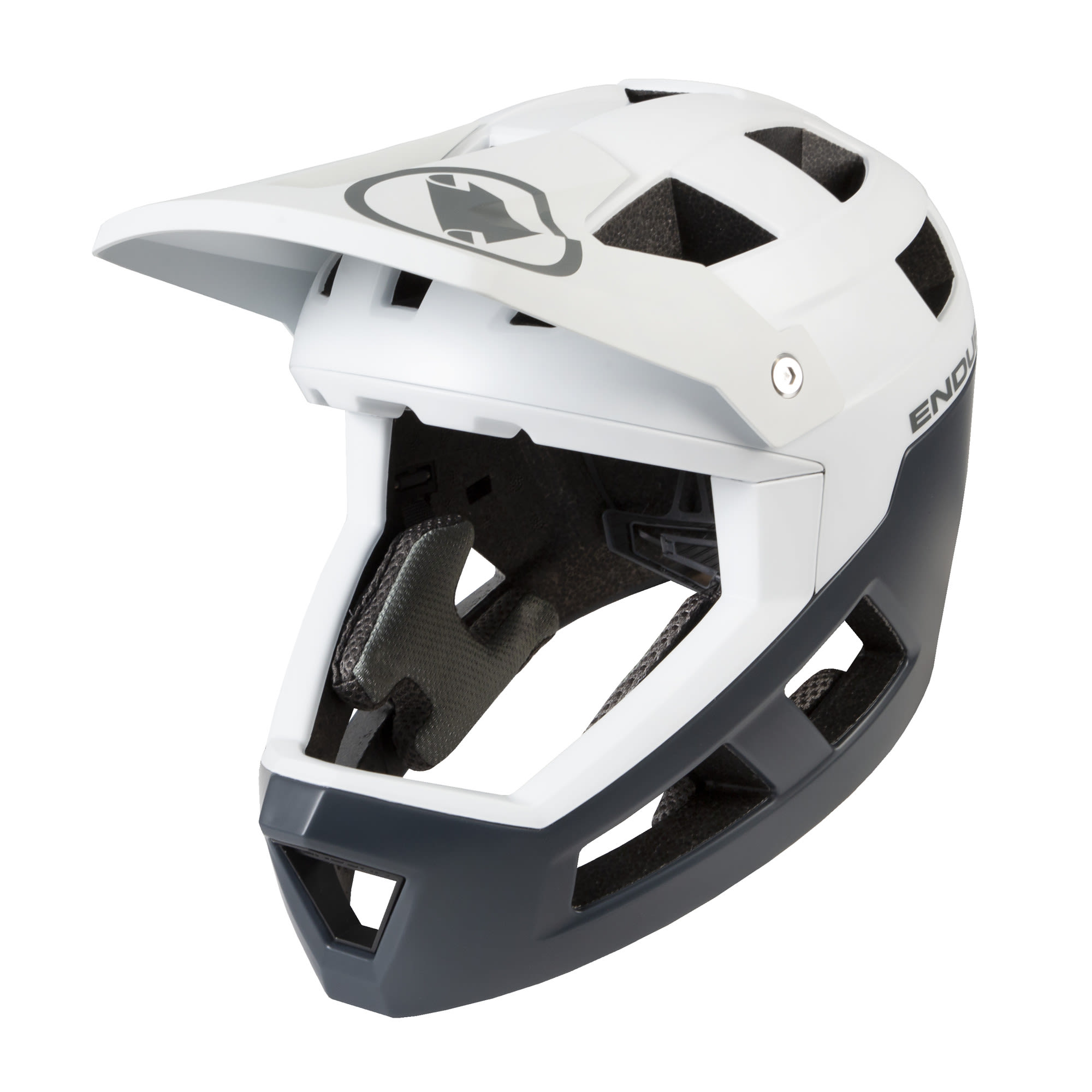 Endura Singletrack Full Face Helmet Weiß | Größe M-L |  Fahrradhelm
